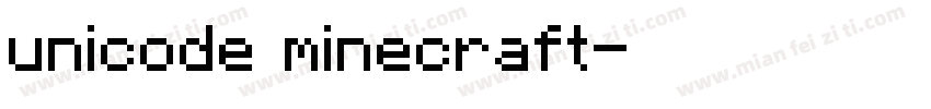 unicode minecraft字体转换